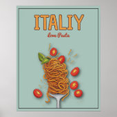 Italië houdt van pasta poster (Voorkant)