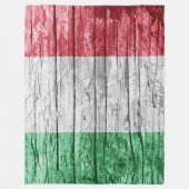 Italië houten vlag fleece deken (Voorkant)