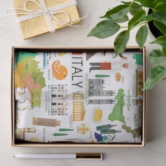 Italië Iconen Design Tissuepapier (Geschenk)