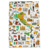 Italië Icons Design Gift Bag Medium Cadeauzakje (Voorkant)