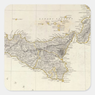 Italië III Vierkante Sticker