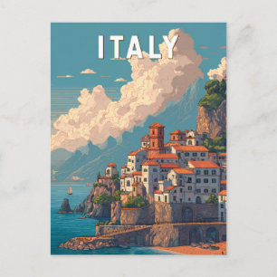 Italië Illustratie Reis Kunst Vintage Briefkaart