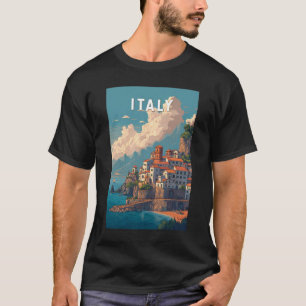 Italië Illustratie Reis Kunst Vintage T-shirt