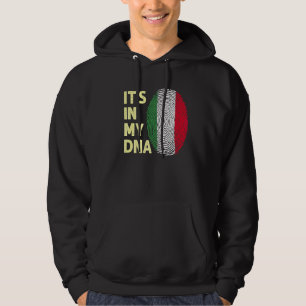 Italië in mijn dna Italiaans vlagteam Italia Hoodie