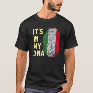 Italië in mijn dna Italiaans vlagteam Italia T-shirt