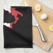 Italië in vlaggekleuren theedoek (Quarter Fold)