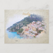 Italië in waterverf Briefkaart (Voorkant)