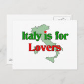 Italië is voor de liefhebbers briefkaart (Voorkant / Achterkant)