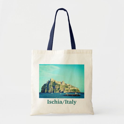 Italië Ischia Kasteel Souvenir Tote Bag (Voorkant)