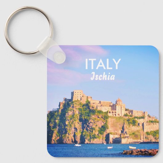 Italië Ischia Souvenir Sleutelhanger (Voorkant)
