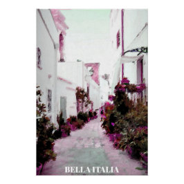 ** Italië Italia AP12 Street Plant Oil Paint Poste Perfect Poster