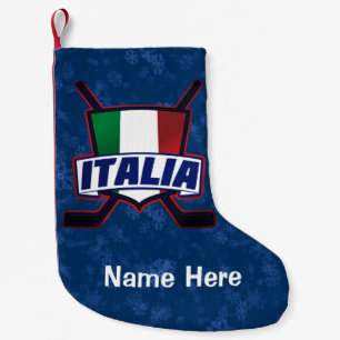 Italië Italia Hockey Flag Kerstmis stoppen Kleine Kerstsok