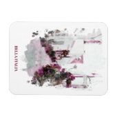 ** Italië Italia Planten Street AP12 Artistieke Fr Magneet (Horizontaal)