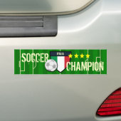 Italië Italia Soccer Champion Bumpersticker (Op auto)