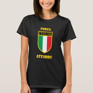 Italië Italia Sport Retro Vintage Trui Forza Azzu T-shirt
