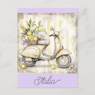 Italië Italia  Vespa Scooter Reizen Briefkaart
