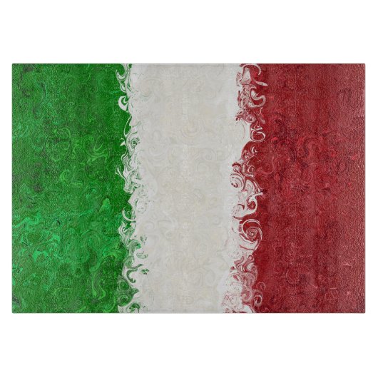 Italië Italiaans bestuur vlag 11 x 8 Snijplank (Voorkant)