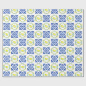 Italië Italiaans Citroen Bruidscadeau Bruiloft Cadeaupapier (Vlak)