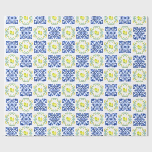 Italië Italiaans Citroen Vrijgezellenfeest huwelij Cadeaupapier (Vlak)