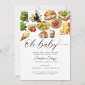 Italië | Italiaans eten | BABY SHOWER Kaart (Voorkant)