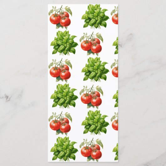 Italië | Italiaans eten | repetitie diner Menu (Achterkant)