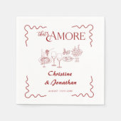 Italië | Italiaans eten | repetitie diner Servet (Voorkant)