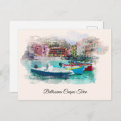 ** Italië Italiaans kunstartikel Cinque Terra AP12 Briefkaart (Voorkant / Achterkant)