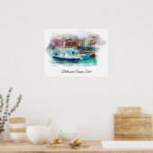 ** Italië Italiaans kunstartikel Cinque Terra AP12 Poster (Keuken)