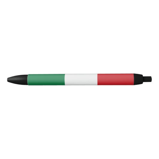 Italië : Italiaans Pride Patriotic Gift Zwarte Inkt Pen (Voorkant)