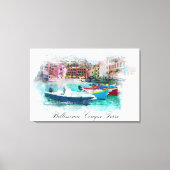 ** Italië Italiaans Taal Cinque Terre AP12 Art Canvas Afdruk (Voorkant)