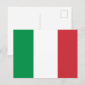 Italië (Italiaans) Vlag Briefkaart (Voorkant / Achterkant)
