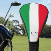 Italië Italiaans Vlag Rood Wit Groen Naam Initiale Golfheadcover