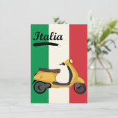 Italië  Italiaans Vlag Vespa Scooter Reizen (Staand voorkant)