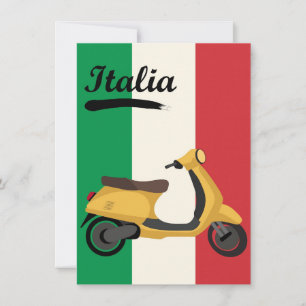Italië  Italiaans Vlag Vespa Scooter Reizen