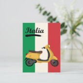 Italië  Italiaans Vlag Vespa Scooter Reizen Briefkaart (Staand voorkant)