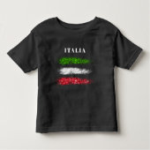 *~* ITALIË ITALIAANSE Abstracte vlag Toddler Kinder Shirts (Voorkant)