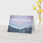 * Italië Italiaanse ALPS Buon Natale kerstkaart Kaart (Gele Bloem)
