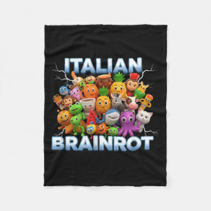 Italië Italiaanse Brainrot Grappige Meme Karakters Fleece Deken