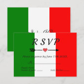 Italië Italiaanse bruiloft RSVP Kaartje (Voorkant / Achterkant)