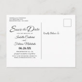 Italië Italiaanse bruiloft Save the Date Aankondigingskaart (Achterkant)