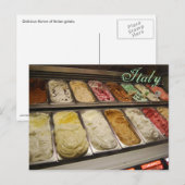 Italië Italiaanse Gelato Briefkaart (Voorkant / Achterkant)