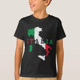 Italië Italiaanse kaart Flag Pride Gift Heritage I T-shirt