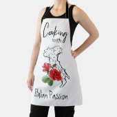 *~* Italië Italiaanse kaart roodroze roodkoking Schort (Insitu)