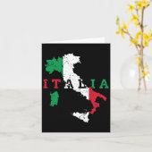 Italië Italiaanse kaart vlag trots cadeau erfgoed  (Gele Bloem)