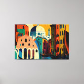 Italië, Italiaanse kunst, Italiaanse inrichting, I Canvas Afdruk (Voorkant)