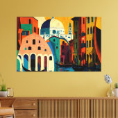 Italië, Italiaanse kunst, Italiaanse inrichting, I Canvas Afdruk (Insitu (Woonkamer))