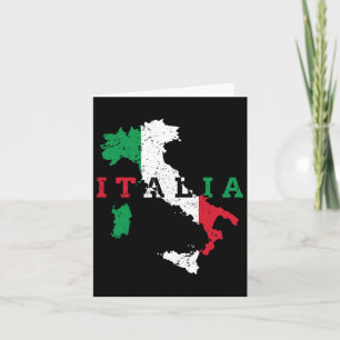 Italië Italiaanse Landkaart Vlag Trots Cadeau Erfg Kaart
