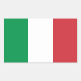 Italië - Italiaanse nationale vlag Rechthoekige Sticker