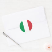Italië - Italiaanse nationale vlag Ronde Sticker (Envelop)
