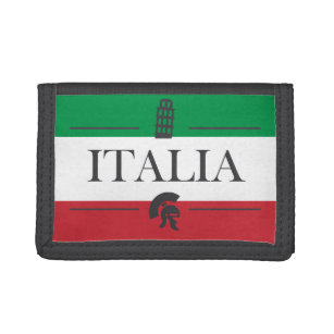 Italië - Italiaanse symbolen Drievoud Portemonnee
